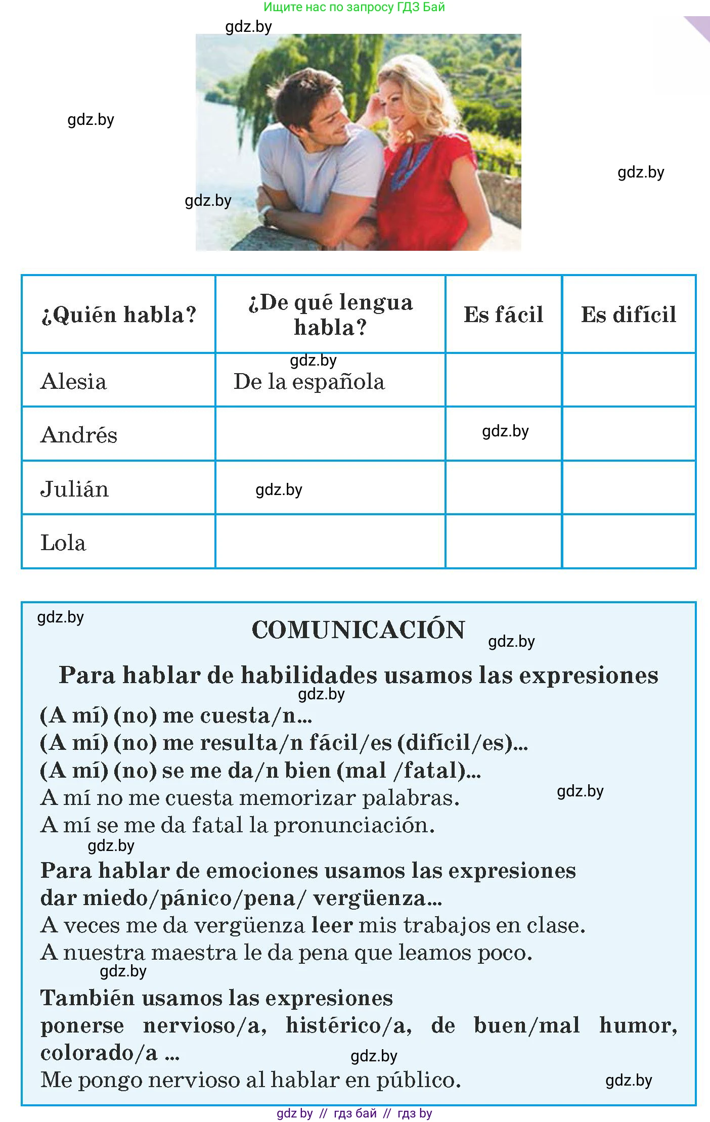 Испанский язык, 9 класс Учебник, авторы: Гриневич Елена Карловна, Янукенас Ольга Викторовна, издательство Вышэйшая школа, Минск, 2020, оранжевого цвета, страница 102, номер 2, Условие (продолжение 2)