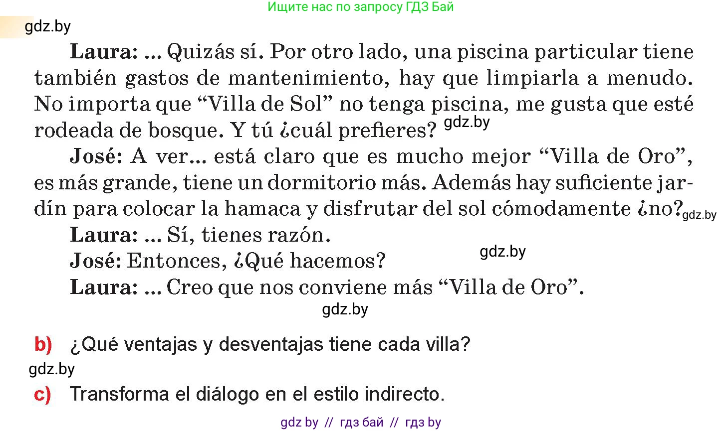 Испанский язык, 10 класс Учебник, авторы: Цыбулева Татьяна Эдуардовна, Пушкина Ольга Александровна, Карпиевич Галина Константиновна, издательство Издательский центр БГУ, Минск, 2019, оранжевого цвета, страница 57, номер 9, Условие (продолжение 2)