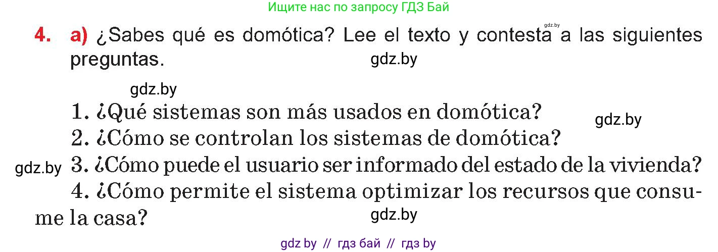 Испанский язык, 10 класс Учебник, авторы: Цыбулева Татьяна Эдуардовна, Пушкина Ольга Александровна, Карпиевич Галина Константиновна, издательство Издательский центр БГУ, Минск, 2019, оранжевого цвета, страница 66, номер 4, Условие