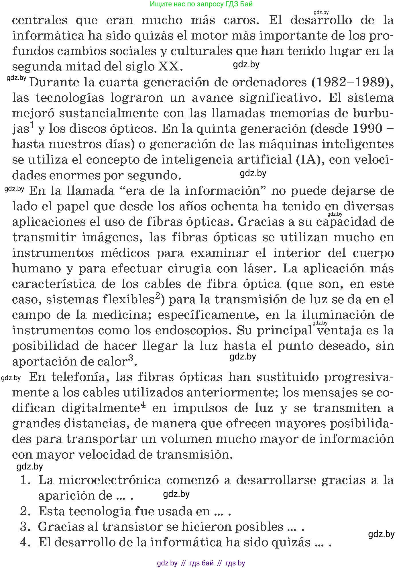 Испанский язык, 10 класс Учебник, авторы: Гриневич Елена Карловна, Янукенас Ольга Викторовна, издательство Вышэйшая школа, Минск, 2019, оранжевого цвета, страница 282, номер 11, Условие (продолжение 2)